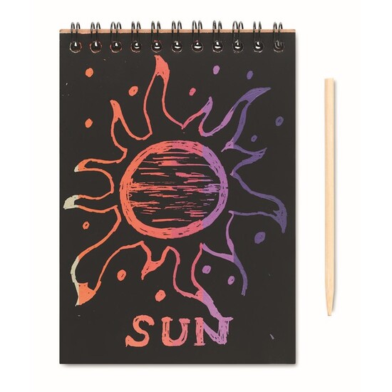 Notizbuch mit Kratzpapier