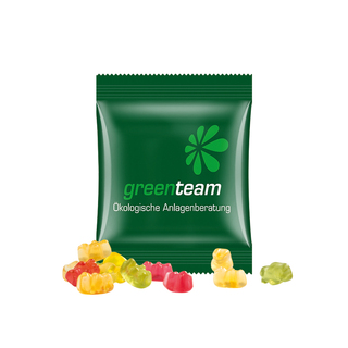 Minitüte,10 g, kompostierbare Folie weiß, Trolli Premium Bärchen,