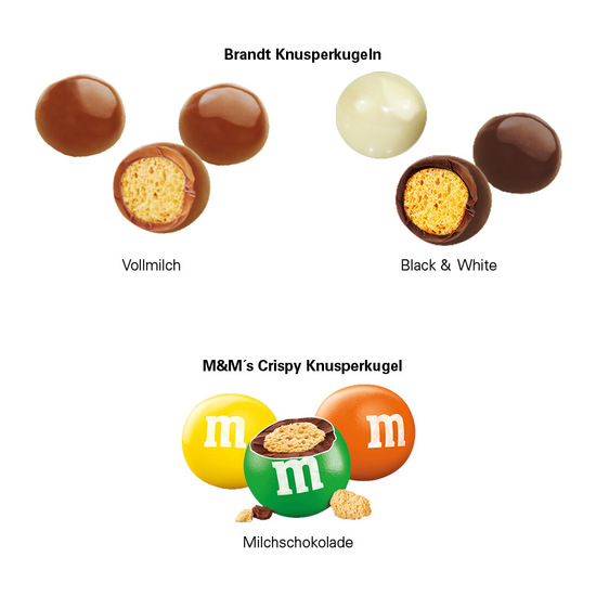 XS Adventskalender, Graspapier, M&M's Crispy