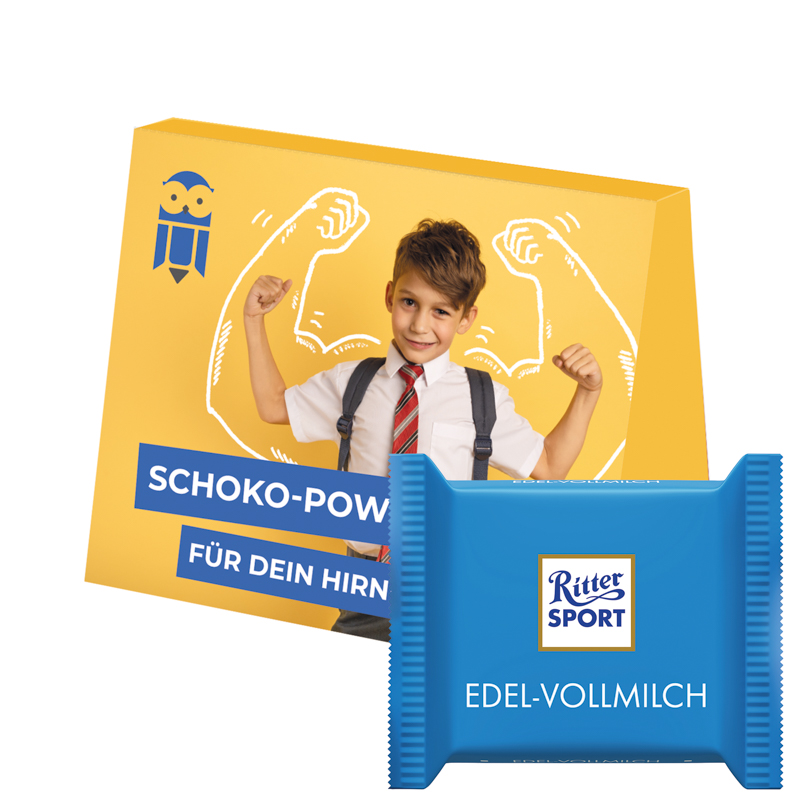 Werbekarte Midi, Ritter SPORT mini Edelvollmilch