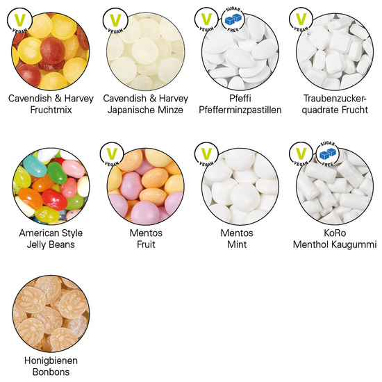 Quick Box XS, Mini Bonbons japanische Minze