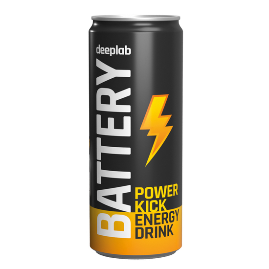 Getränkedose 250 ml Energy Drink, Sleeve-Folie weiß