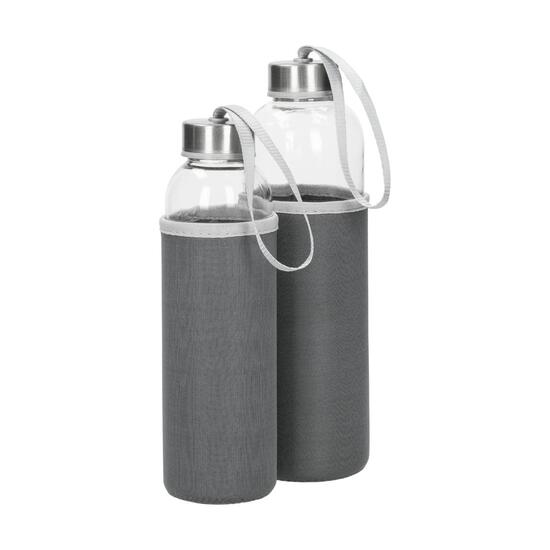 Glasflasche mit Hülle "Pure", 0,5l