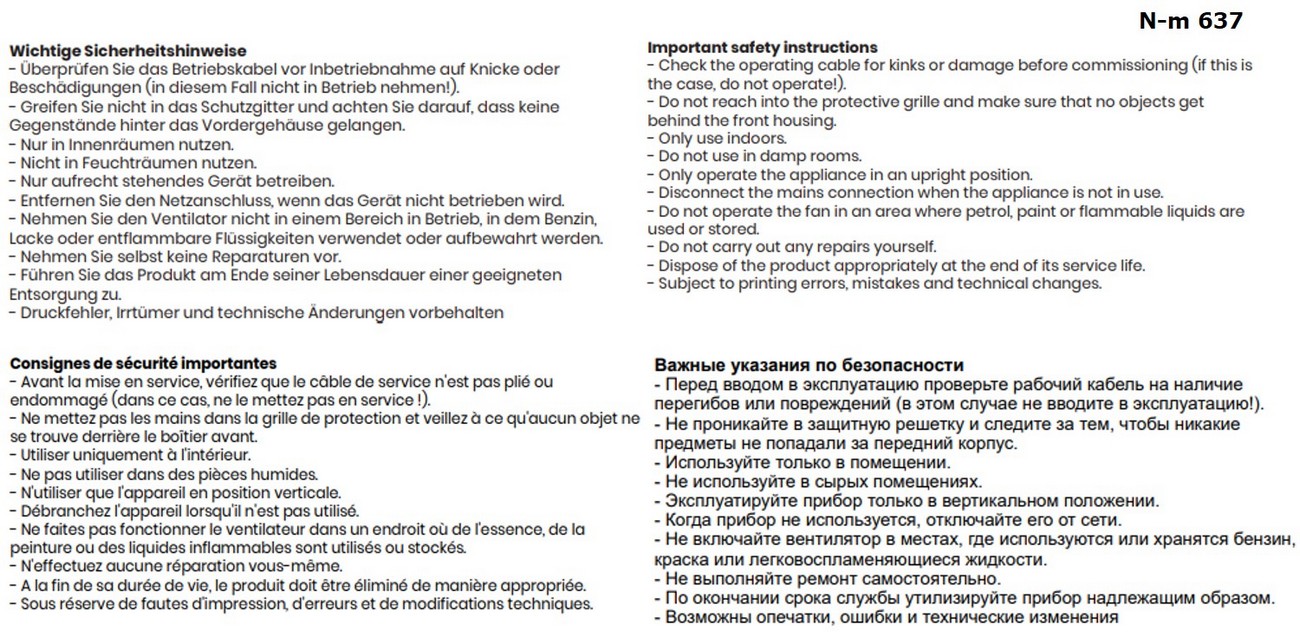 Tischventilator weiß