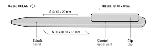 RECYCLED PET PEN CHANGE ocean