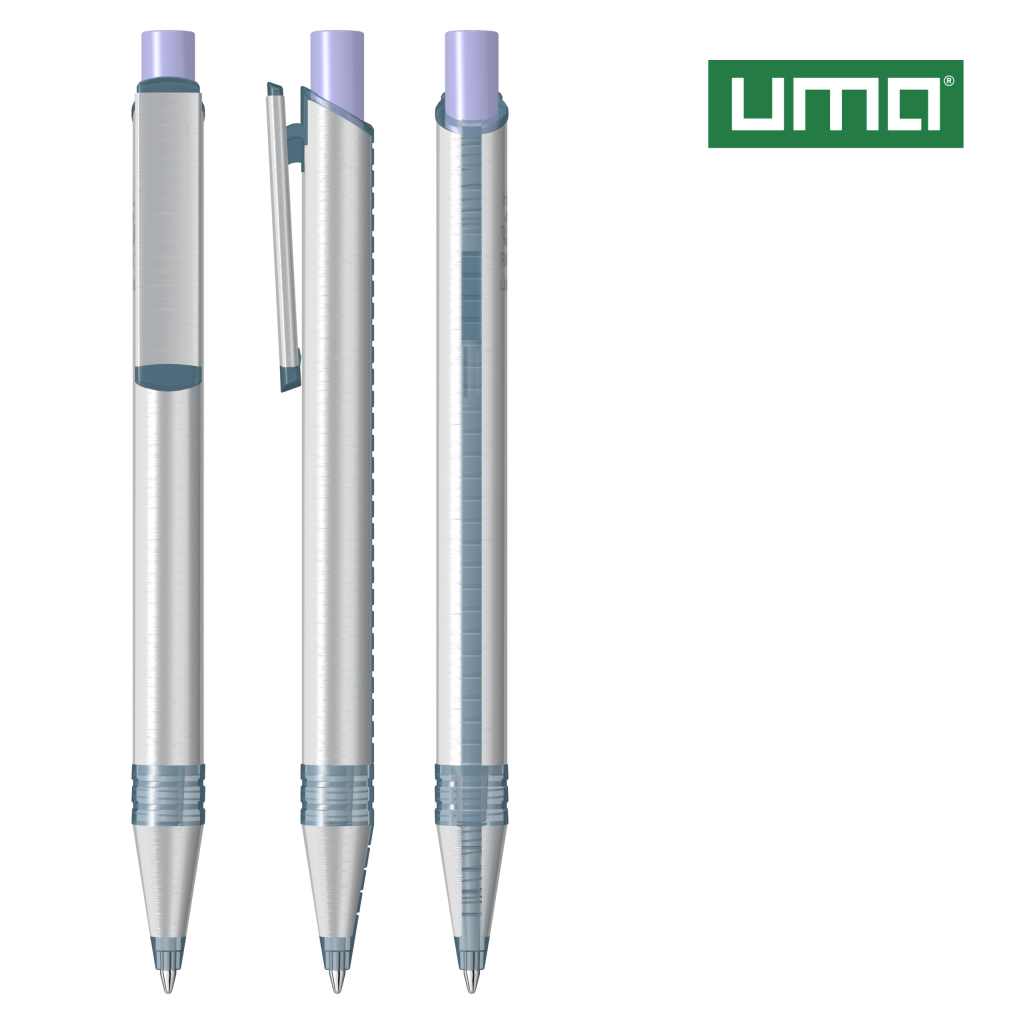 RECYCLED PET PEN ALUMA transparent