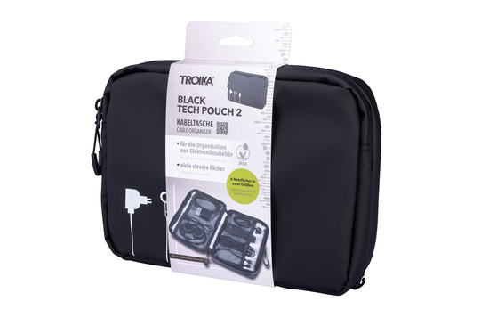 TROIKA Kabeltasche TROIKA BLACK TECH POUCH 2