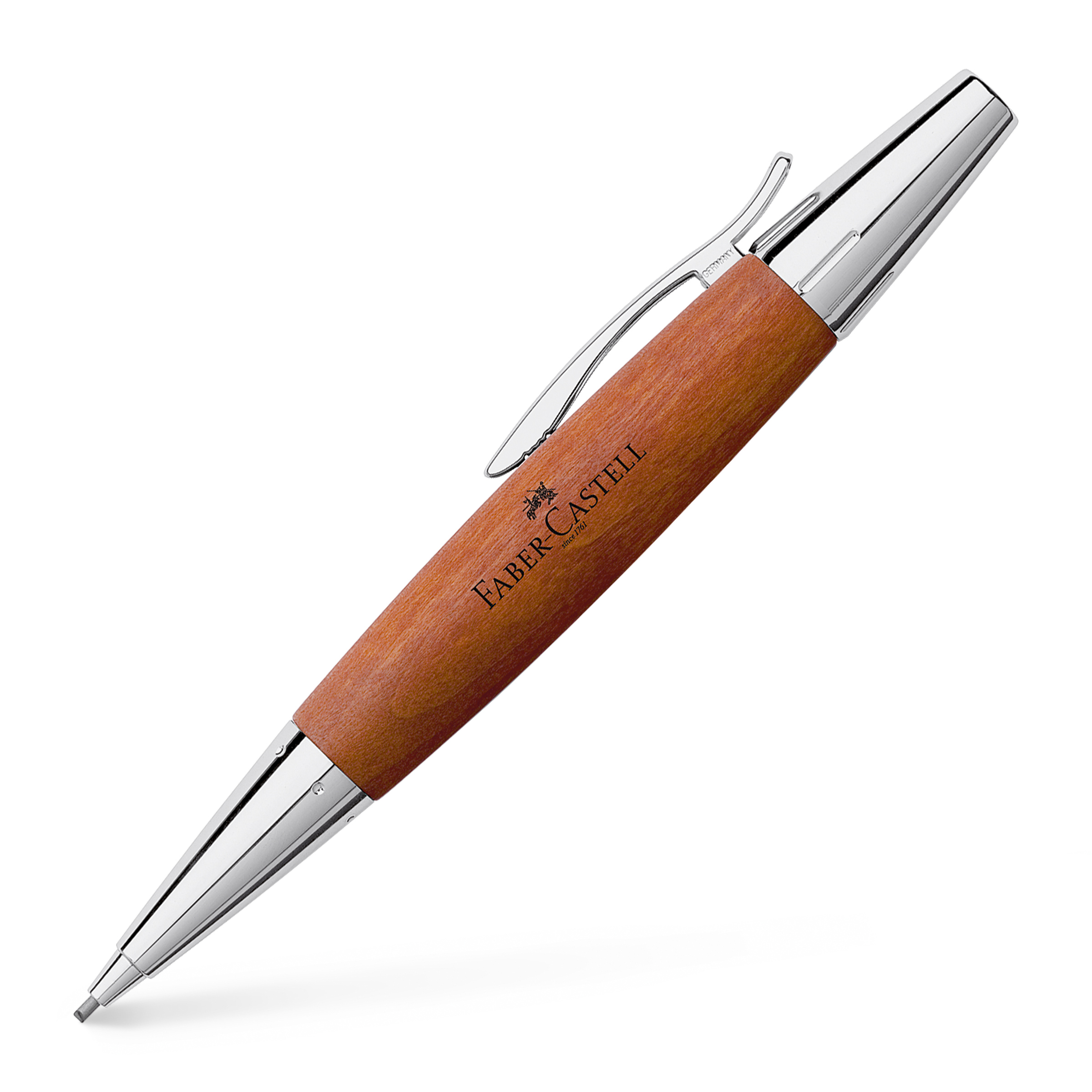 E-Motion Holz / Metall Birnbaum braun Drehbleistift