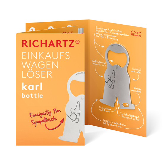 RICHARTZ® EINKAUFSWAGENLÖSER karl bottle