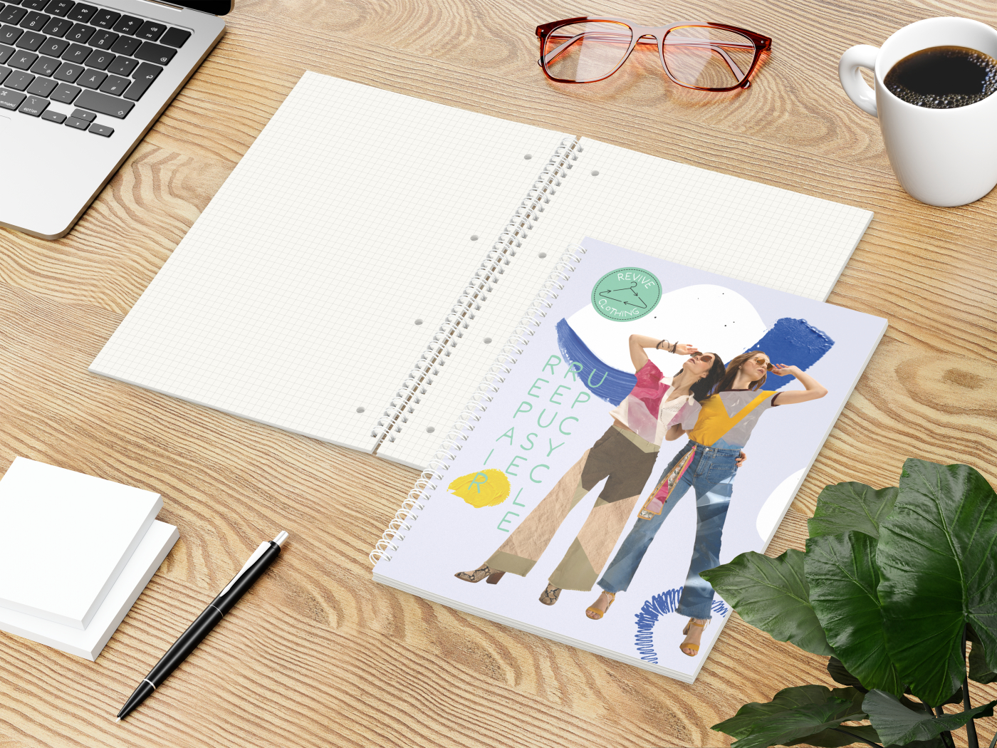 Collegeblock Wire-O Recycling, 80 Blatt