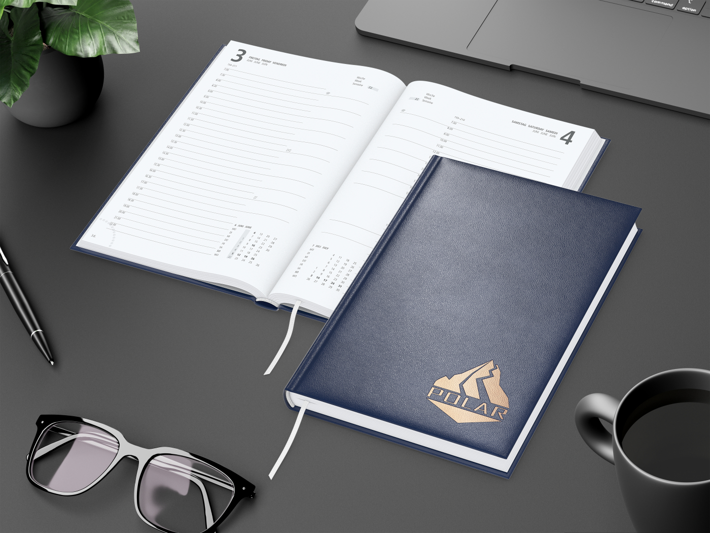 Buchkalender Advance Bestseller inkl. Prägung