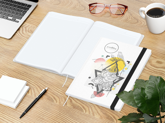 Notizbuch Match-Book White A4 Natura Bestseller