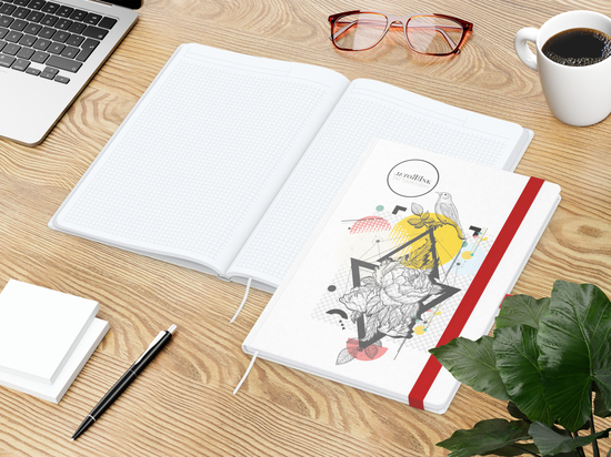 Notizbuch Match-Book White A4 Natura Bestseller