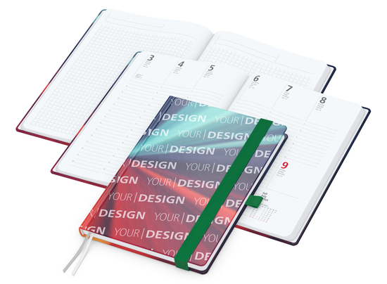 Wochenplaner Match-Hybrid White A5 Cover-Star Bestseller