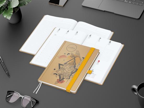 Wochenplaner Match-Hybrid White A5 Natura Bestseller