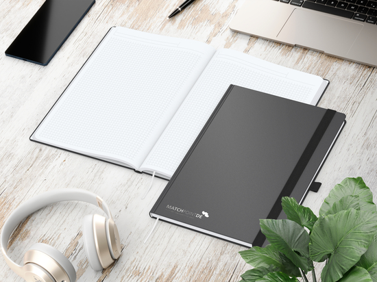 Notizbuch Vision-Book White A4 Bestseller inkl. Prägung