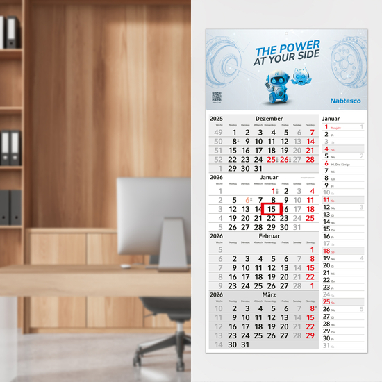 4-Monatskalender Konzept 4 Post Bestseller (Einblatt)