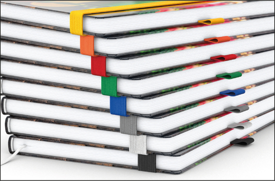Notizbuch Match-Book Creme Bestseller, A4, Cover-Star, gloss-individuell, orange