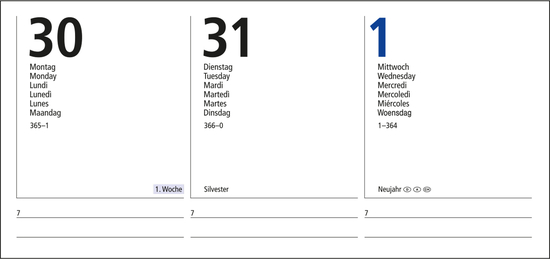 Wochenkalender Media Bestseller inkl. Silberprägung