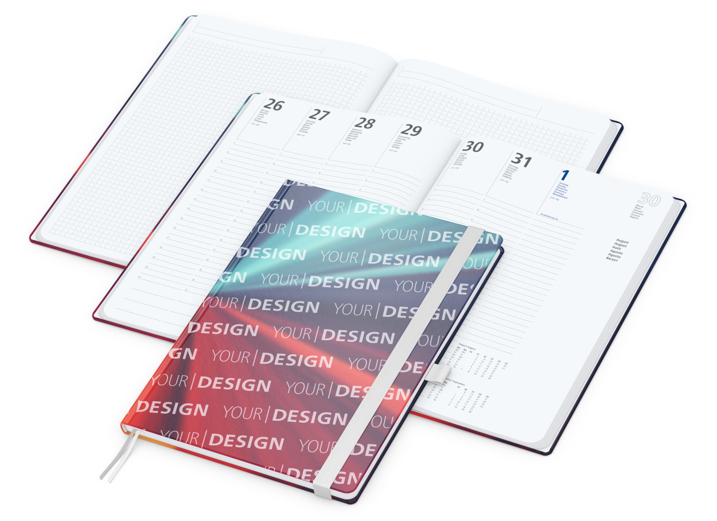 Wochenplaner Match-Hybrid White Bestseller, A4, Cover-Star gloss, weiß