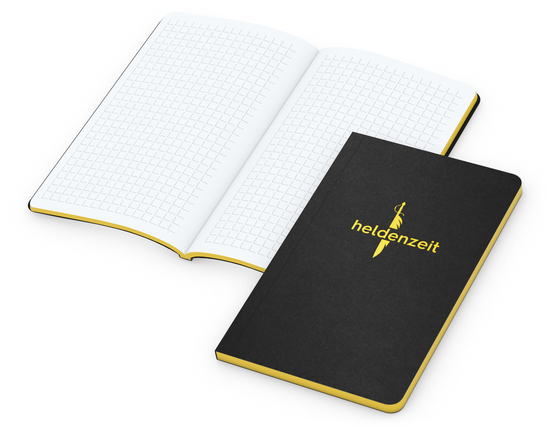 Notizbuch Tablet-Book Slim Bestseller, Pocket, gelb