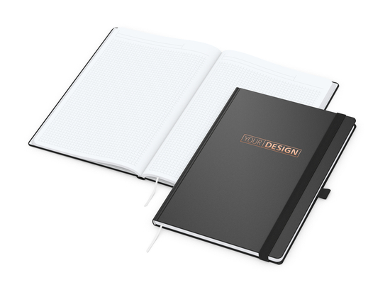 Notizbuch Vision-Book White Bestseller, A4, schwarz inkl. Kupferprägung