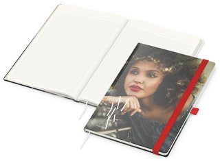 Notizbuch Match-Book, A4, Natura Recycling, rot