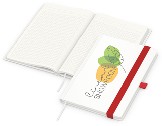 Notizbuch Match-Book, A5, Cover-Star Recycling-Matt, rot