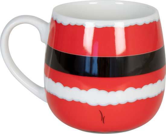 KÖNITZ Porzellan Becher / Tasse Set Santa Claus im Geschenkkarto mit Glühweingewürz