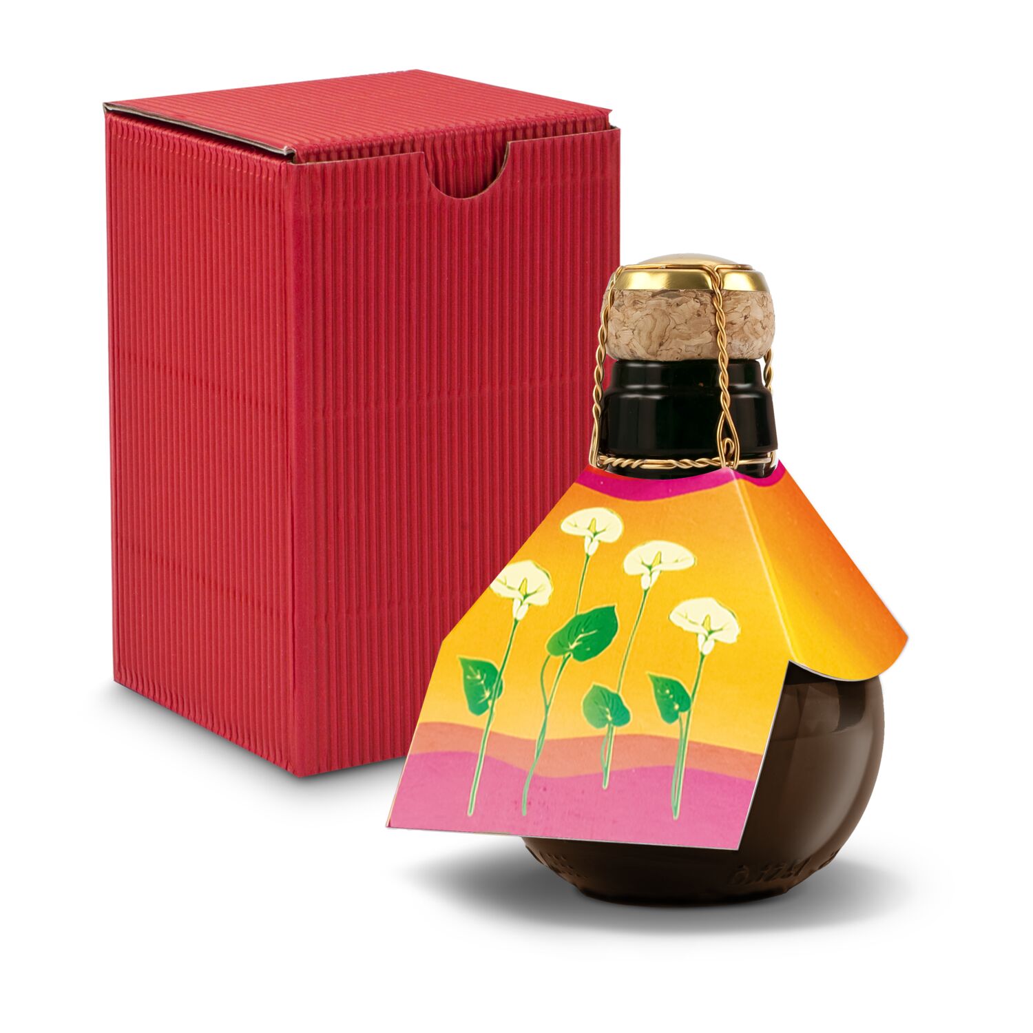 Origineller Sekt Calla - Karton Rot, 125 ml 2K1358e4