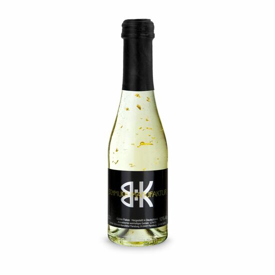 Piccolo Golden Flakes - Fl. klar - Kapsel schwarz, 0,2 l 2K1918d