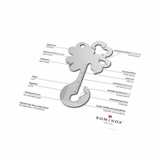 ROMINOX® Key Tool Lucky Charm (19 Funktionen) Super Dad 2K2108m