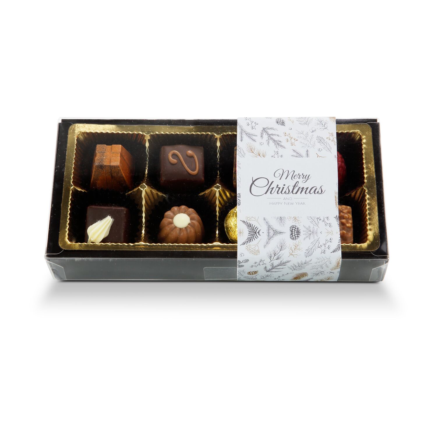 Geschenkset / Präsenteset: Pralinenschachtel Merry Christmas 2K2146a