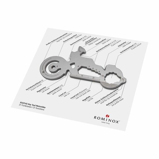 ROMINOX® Key Tool Motorbike (21 Funktionen) Frohe Ostern Hase 2K2202d