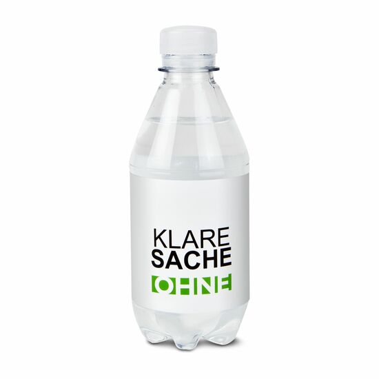 330 ml PromoWater - Mineralwasser, still - Eco Papier-Etikett 2P001P