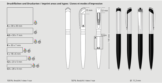 Klio-Eterna - I-roq metal Mc - Drehkugelschreiber