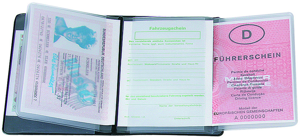 CreativDesign® Ausweistasche "5-fach" Normalfolie
