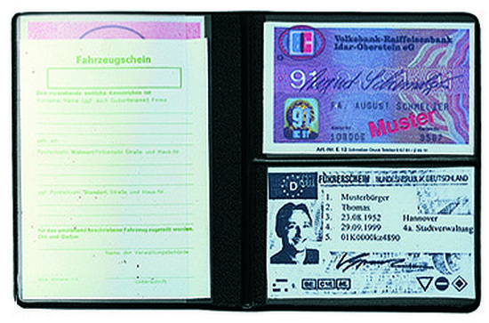 CreativDesign® Ausweistasche "Euro" Normalfolie