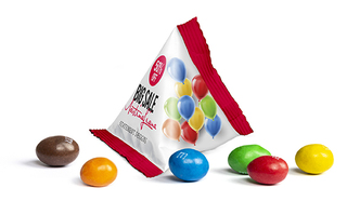 M&M's Peanuts im Mini Tetraeder 10 g  Standard-Folie weiß