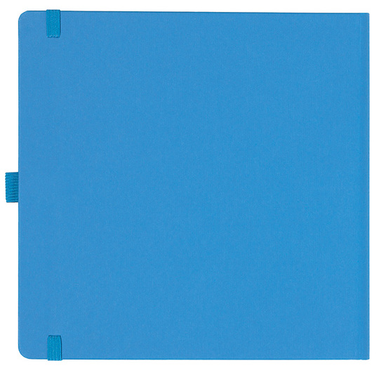 Notizbuch Style Square im Format 17,5x17,5cm, Inhalt liniert, Einband Fancy in der Farbe China Blue