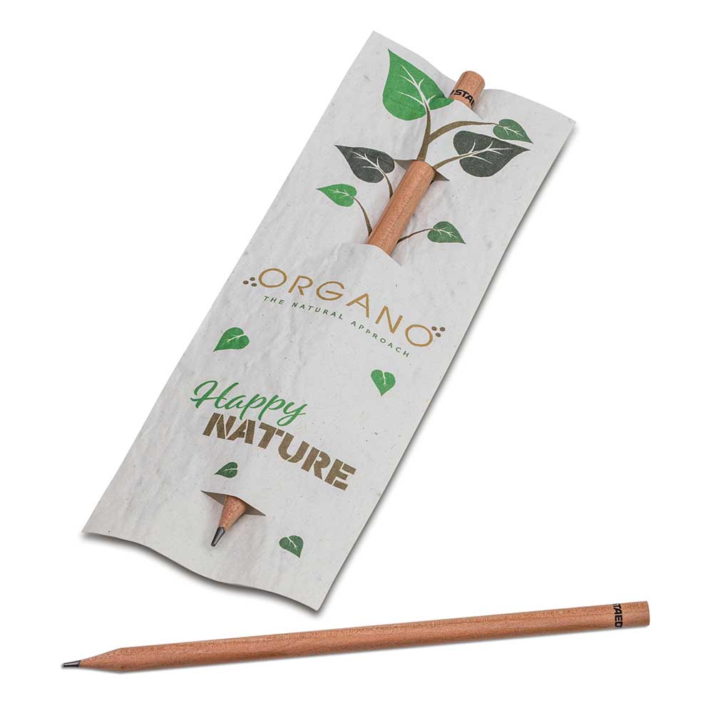 Bleistift im Samenpapieretui - Blumenmischung, Druck 4/0-c