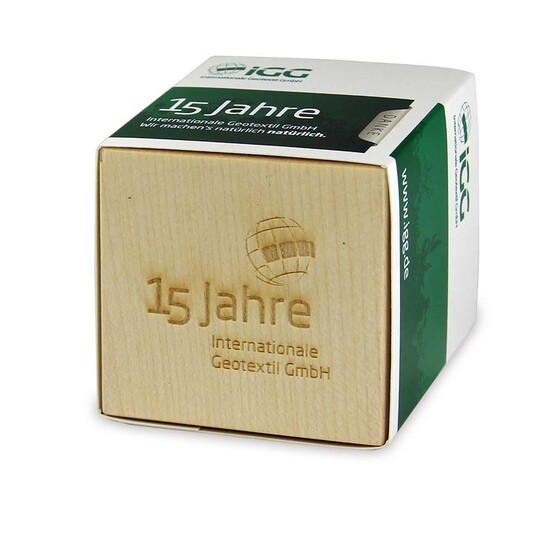 Pflanz-Holz Maxi mit Samen - Petersilie, 1 Seite gelasert