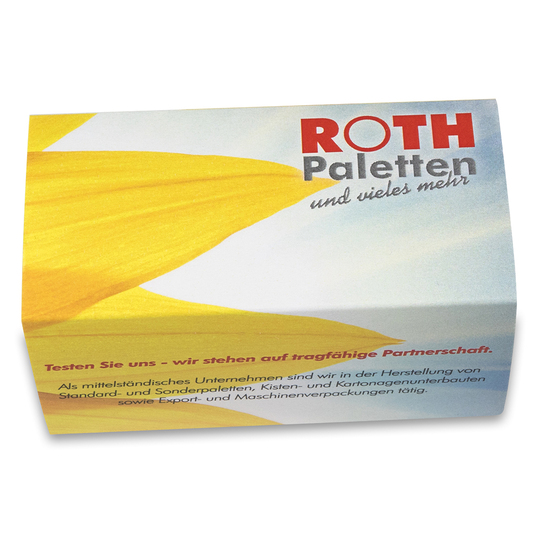 Pflanz-Holz 2er Set mit Samen - Sommerblumenmischung, 2 Seiten gelasert
