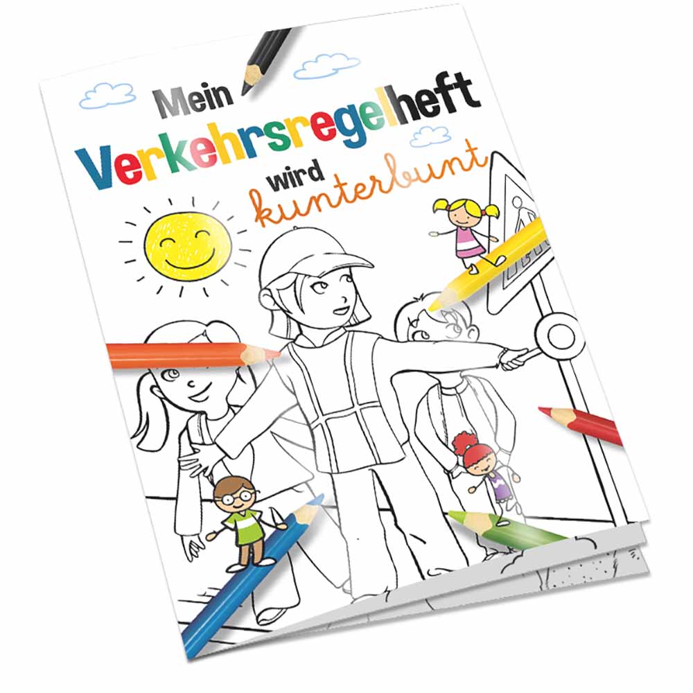 Malbuch / Mal-Set A6 - Verkehr - Malset neutral