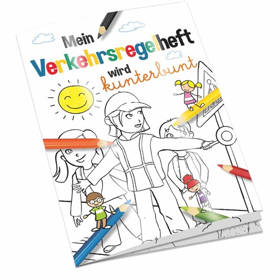 Malbuch / Mal-Set A6 - Verkehr - Malset neutral