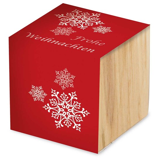 Pflanz-Holz - Standardmotiv - Frohe Weihnachten - 2 Seiten gelasert