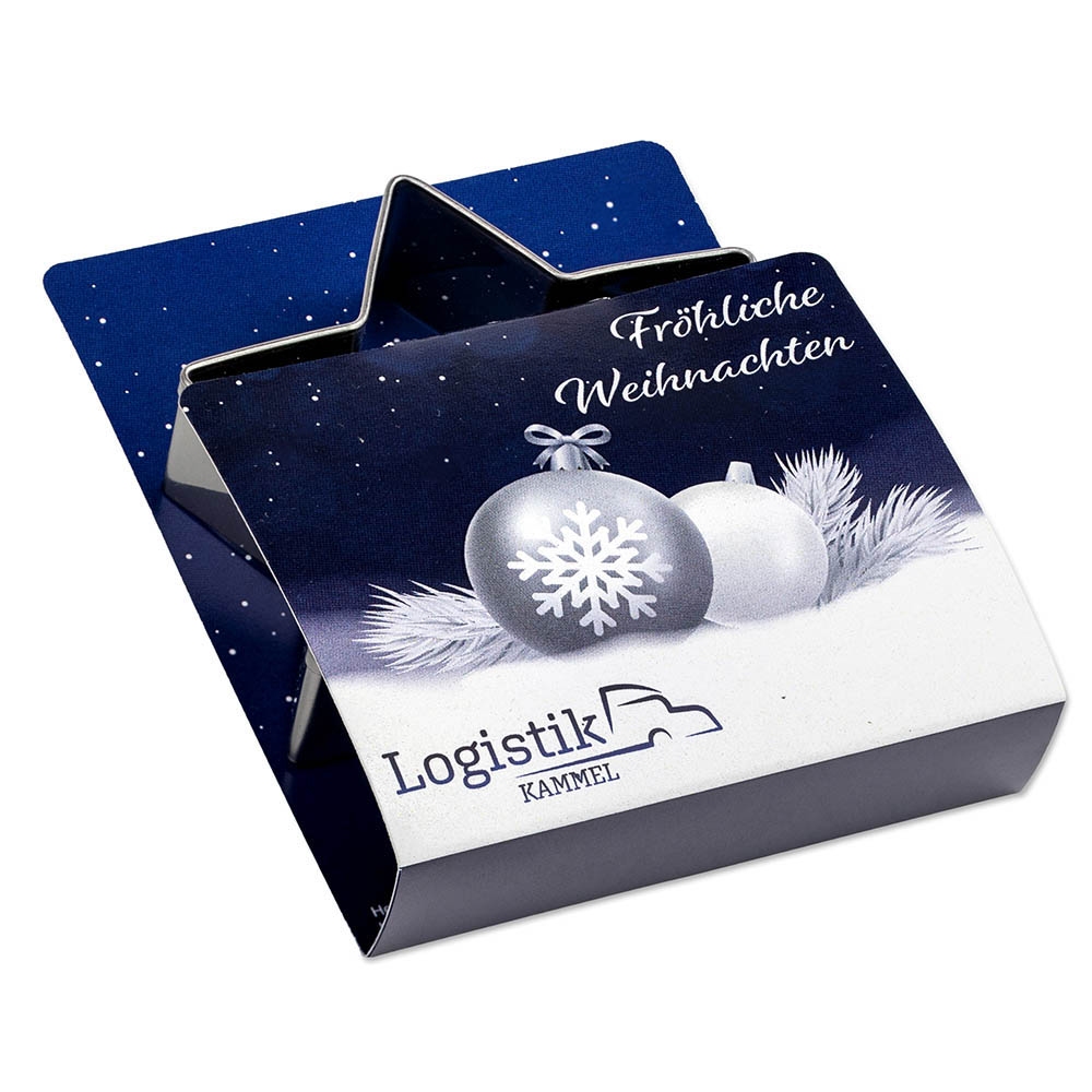 Backförmchen Single-Pack - Weihnachten - Schneemann 4/0-c, Lasergravur