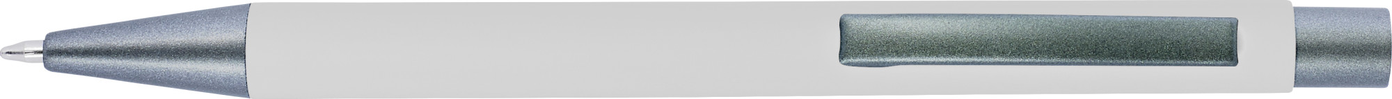 Kugelschreiber mit Softtouch-Oberfläche und Glanzgravur Emmett