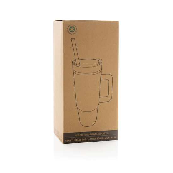 Tana Becher aus RCS recyceltem Kunststoff mit Griff 750ml