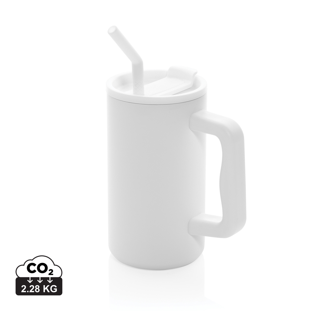 Cube Becher aus RCS recyceltem Stahl 800ml